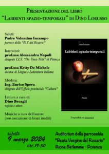 Presentazione del libro "spazi temporali " di Dino Lorusso